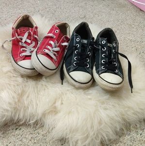 Black and red converse bundle